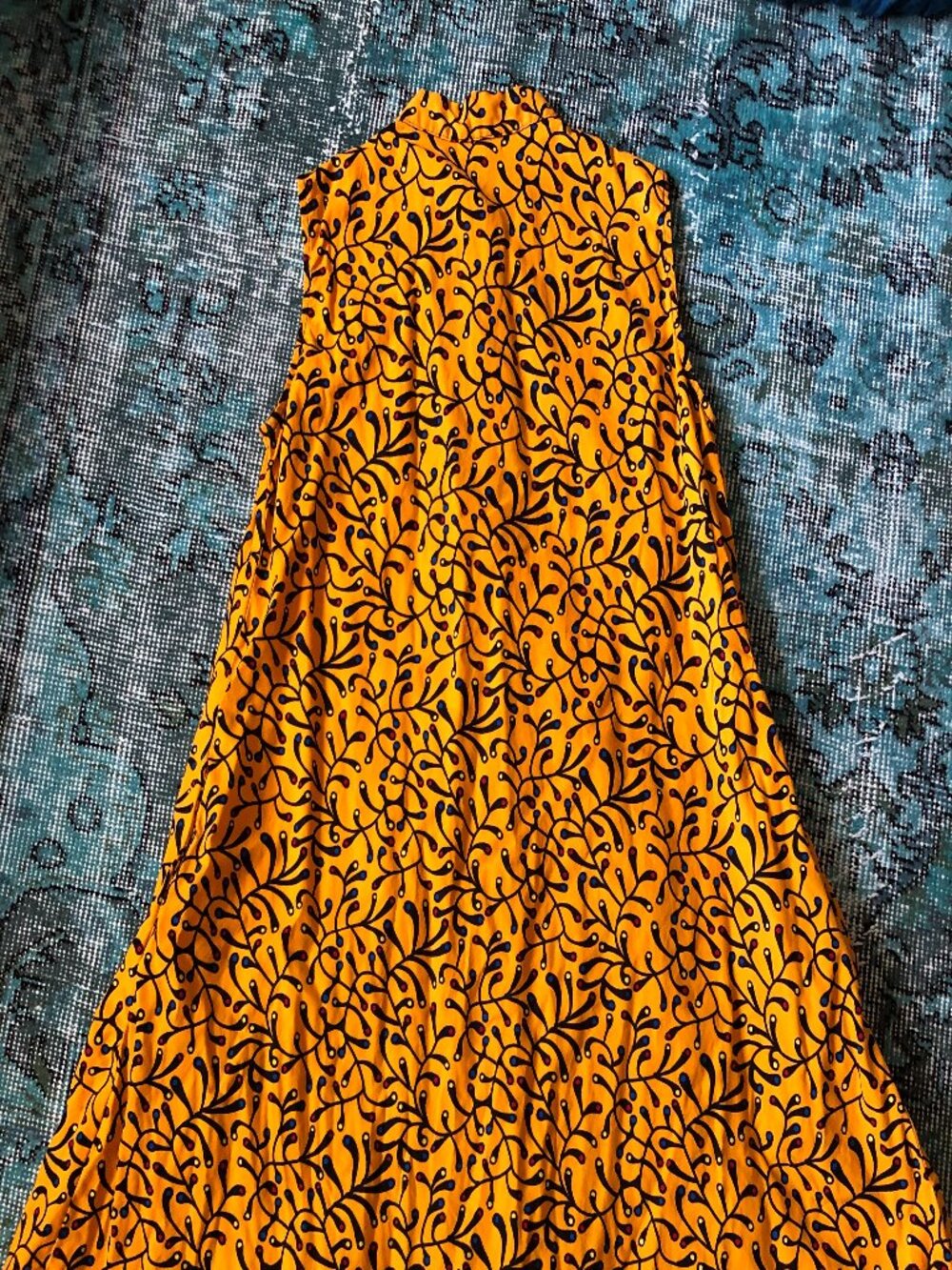 Zuri Kenya Yellow Sleeveless Dress XS, MSRP $160